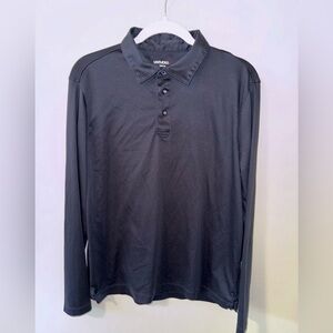 UNTUCKit Black Long sleeve Polo Medium